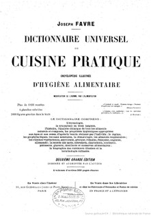 Dictionnaire universel de cuisine pratique