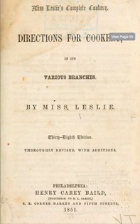 Directions for Cookery